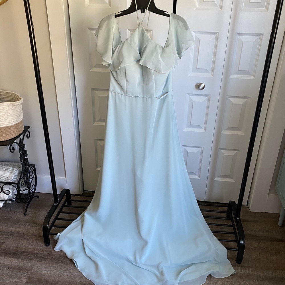 Light blue chiffon dress